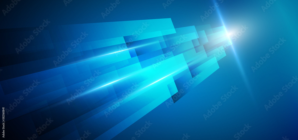 Aufkleber abstract template geometric blue stripe lines diagonal background overlapping layers decor light eff