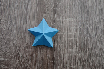 A paper star decoration