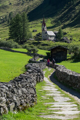 The Church of Santo Spirito is probably one of the most evocative pilgrimage destinations in South Tyrol at the end of the Valle Aurina.