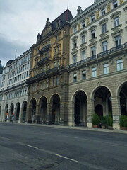Fototapeta na wymiar building on street in Vienna Austria