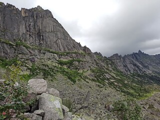 mountains with sky