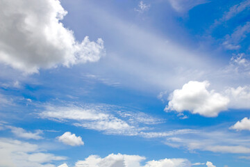 Blue sky background with clouds