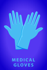 Medical hand gloves, Protection against viruses and bacteria. Surgical gloves
