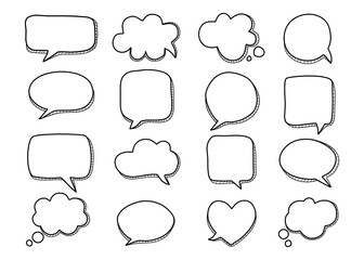 Fototapeta premium Speech bubble icon on white background.