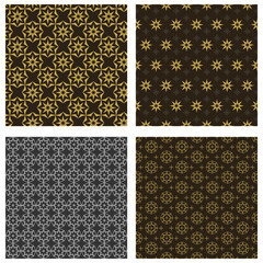 Decorative background patterns. Geometric. Wallpaper texture. Vector set