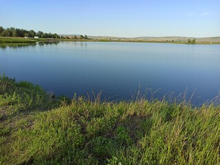 lake and grass