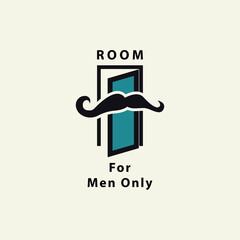 Room for men only icon design vector illustration