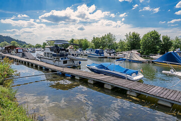 Marina with boats and ships