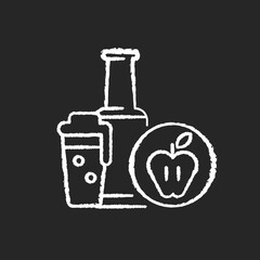 Cider chalk white icon on black background. Bottled drink. Apple alcoholic beverage. Liquid in glassware. Pub menu. Booze product. Bar alcohol. Brewery product. Isolated vector chalkboard illustration