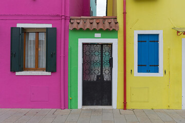 Obraz na płótnie Canvas Colourful Houses Burano Italy