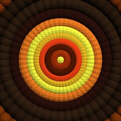  symmetrical patterns generated by the computer. 