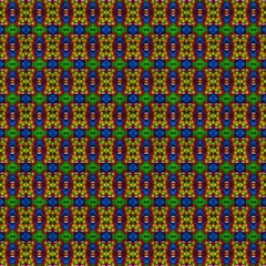 symmetrical patterns generated by the computer. 