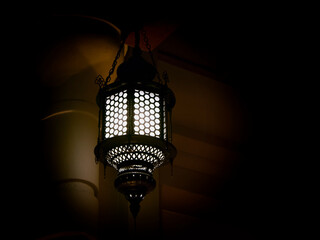 Vintage lamps used in the design