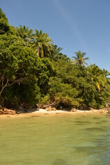 The perfect beaches on the paradise Ilha Morro do Sao Paolo island, Brazil