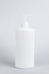 Mockup for bottle of hand sanitizer, shampoo, cream, body lotion, soap or shower gel.