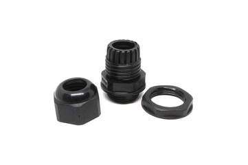 Cable gland  isolated on white