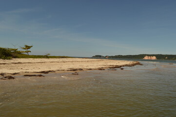 The perfect beaches on the paradise island of Morro do Sao Paolo in Brazil