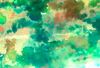 watercolor color background of spots