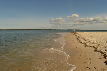 The perfect beaches on the paradise island of Morro do Sao Paolo in Brazil