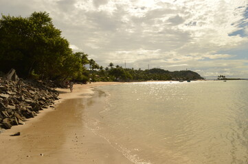 The perfect paradise beaches of Ilha Boipeba and Morro do Sao Paolo islands in Brazil