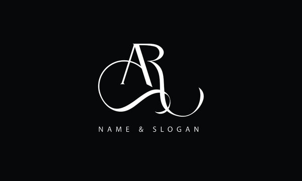 AR, RA, A, R abstract letters logo monogram