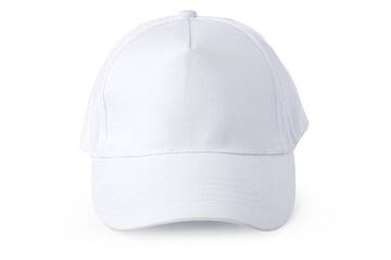 White Baseball cap isolated on white background