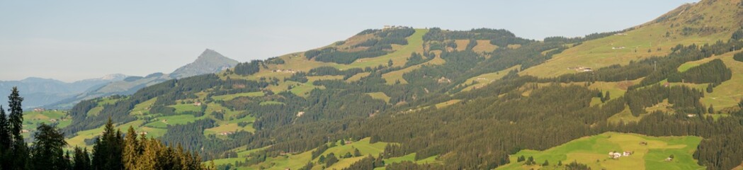 Fototapeta na wymiar Aschau Ehrenbachhöhe Ochsalm Pengelstein bei Kirchberg Panorama
