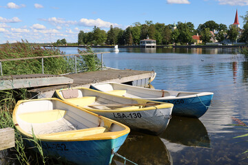 Fototapeta na wymiar Peaceful landscape by the Baltic Sea in Haapsalu, Estonia
