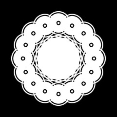 Design monochrome decorative element