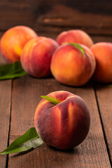 Fresh juicy peaches