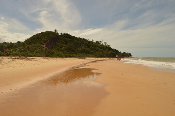 Sunset on the beautiful beaches of Cabo Frio, Morro do Sao Paulo and Boipeba island in Brazil