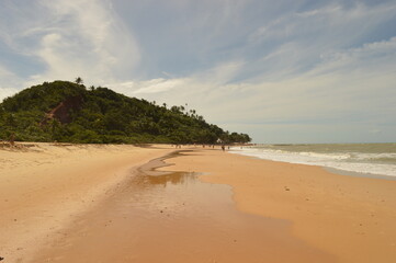 Sunset on the beautiful beaches of Cabo Frio, Morro do Sao Paulo and Boipeba island in Brazil