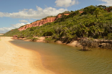 Sunset on the beautiful beaches of Cabo Frio, Morro do Sao Paulo and Boipeba island in Brazil