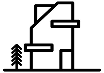 home  building icon for apps and website