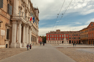 Piazza Roma in Modena city, Italy 16