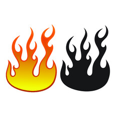set of fire icons