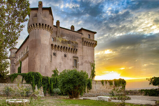 Medieval castle Santa Severa, Rome, Italy