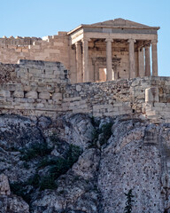Fototapeta premium Athens Greece, Erechtheion ancient temple on Acropolis hill, view from the north
