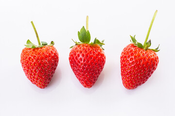 Strawberry on white background