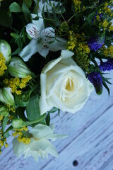 Flower bouquet, gerbera flower, roses