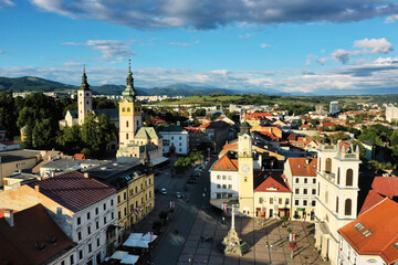 Obraz premium Aerial view of Banska Bystrica city in Slovakia