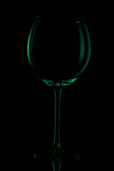 Weinglas in grün

