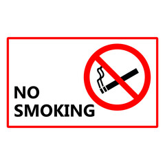 No smoking icon, flat design illustration