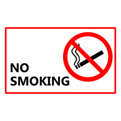 No smoking icon, flat design illustration