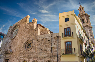 Fototapeta na wymiar Church of Santa Catalina Martir in Valencia