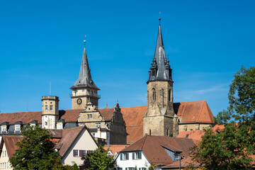 Fototapeta premium Stiftskirche und Schloss in Öhringen