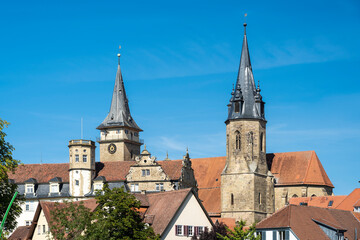 Fototapeta na wymiar Stiftskirche und Schloss in Öhringen
