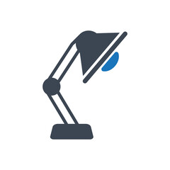 Desk lamp icon ( vector illustration )