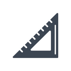Triangular drawing tool icon ( vector illustration )