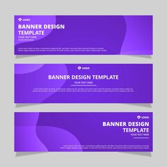 Set of modern abstract vector banners design. Template ready for use in web or print design.